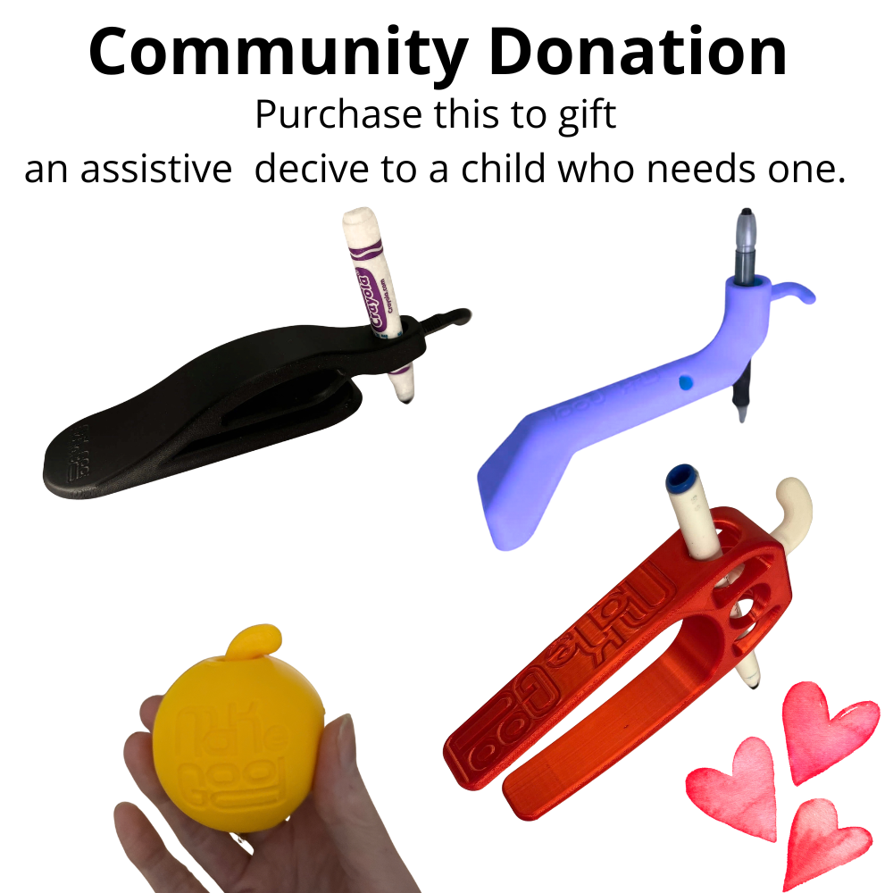 Stylo MakeGood Palm – Dispositif d'écriture adapté aux personnes à mobilité réduite | Porte-stylo pour personnes handicapées physiques