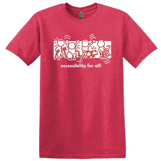 Adulte - Accessibles pour Tous, Journée du T-shirt Rouge 2025 - Heather Rouge - GoodOnU.ca