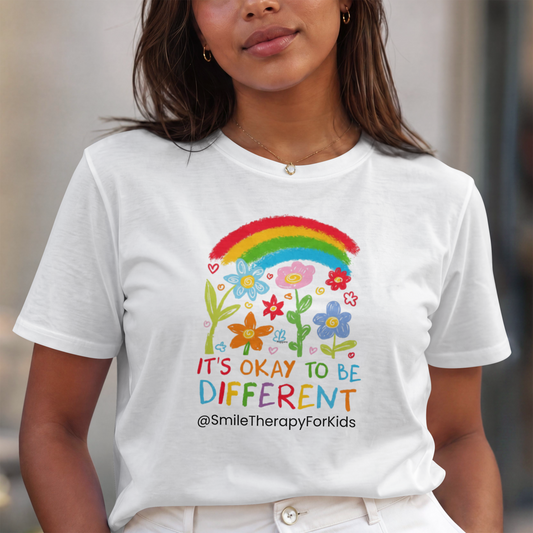 It’s Okay To Be Different T-Shirt | SMILE Therapy for Kids Official Merchandise