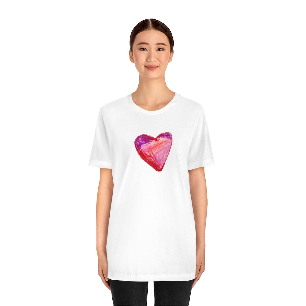 Model Wearing My heart T-shirt size Medium