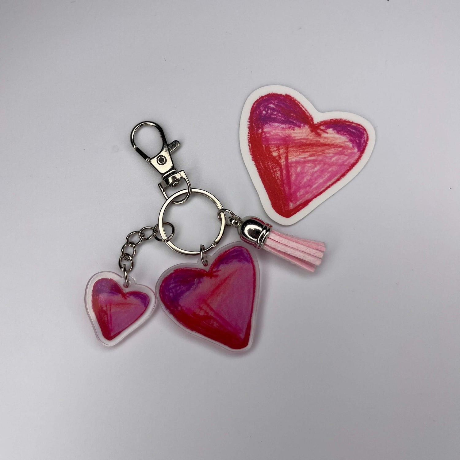 Heart keychain
