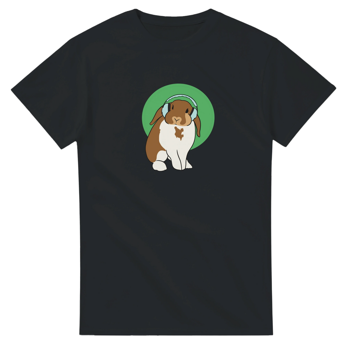 Noise-Cancelling Bunny shirt celebrating that headphones are for peace, focus and self-regulation


