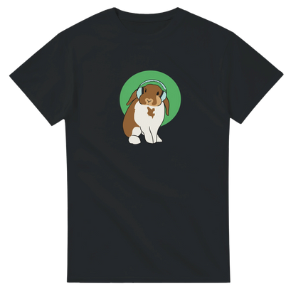 Noise-Cancelling Bunny shirt celebrating that headphones are for peace, focus and self-regulation


