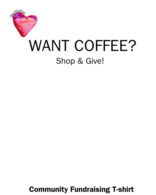 Our Cafe Faves in ASL - Eleana's Cafe Fundraiser  Community Support T-Shirt