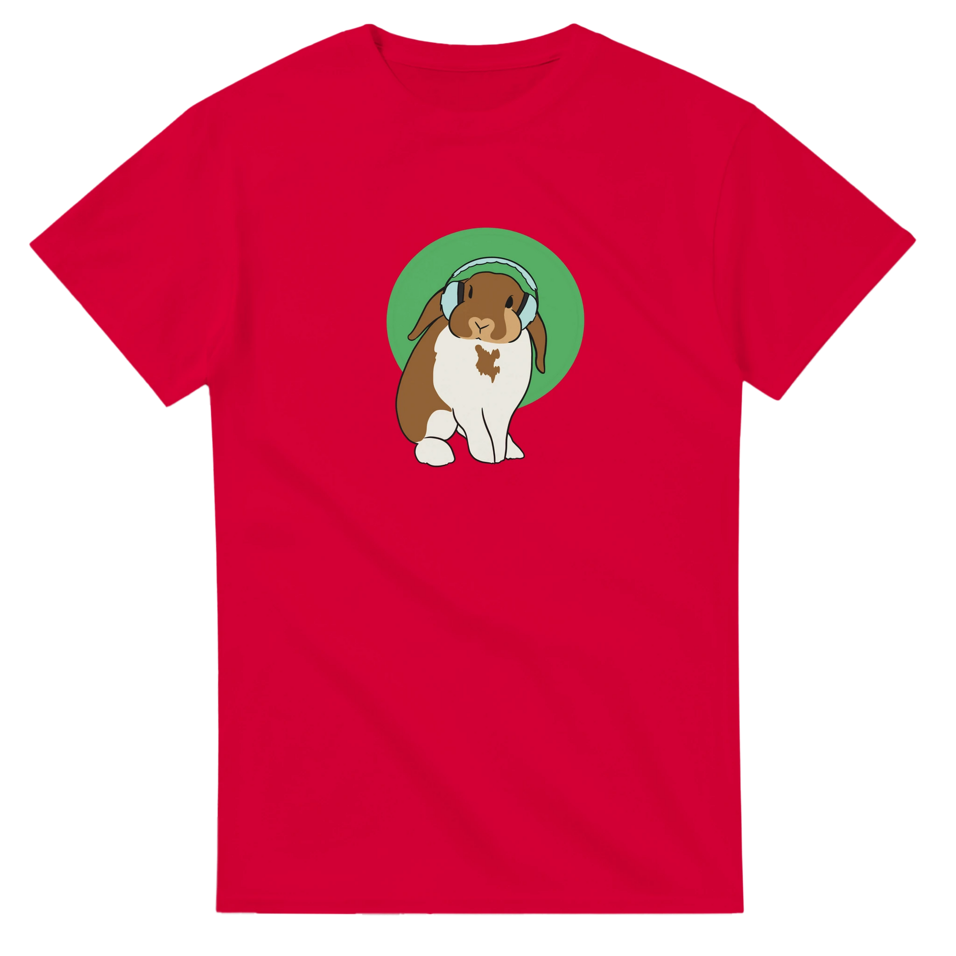 Cute bunny with headphones design promoting neurodiversity and sensory-friendly spaces


