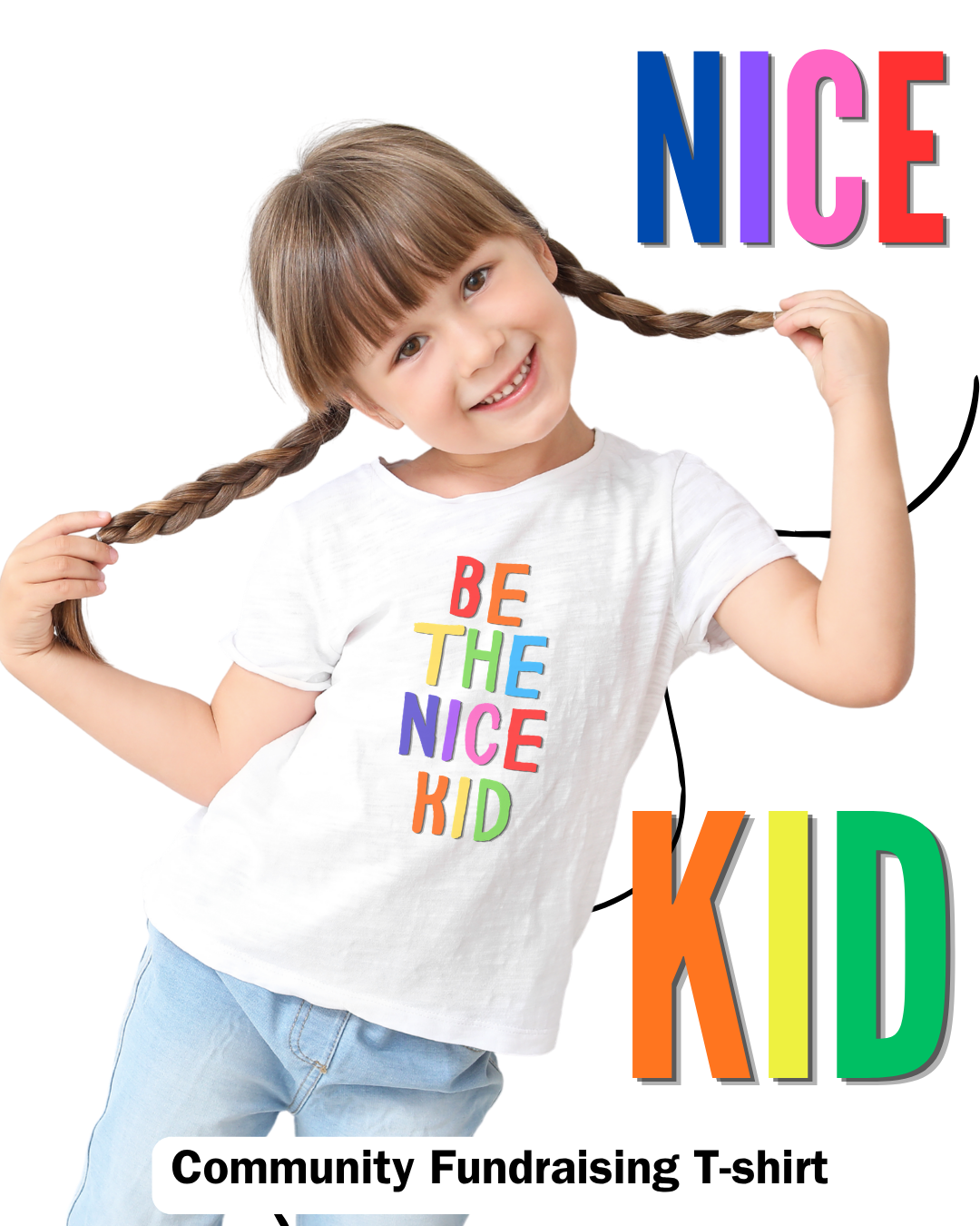 T-shirt « Nous sommes tous beaux » | Motif floral pour la défense des droits des personnes handicapées