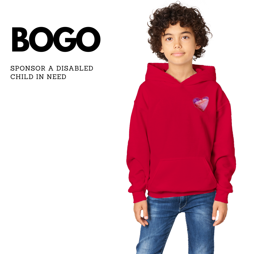 child/youth BUY ONE GIVE ONE: MY HEART classic hoody - GoodOnU.ca