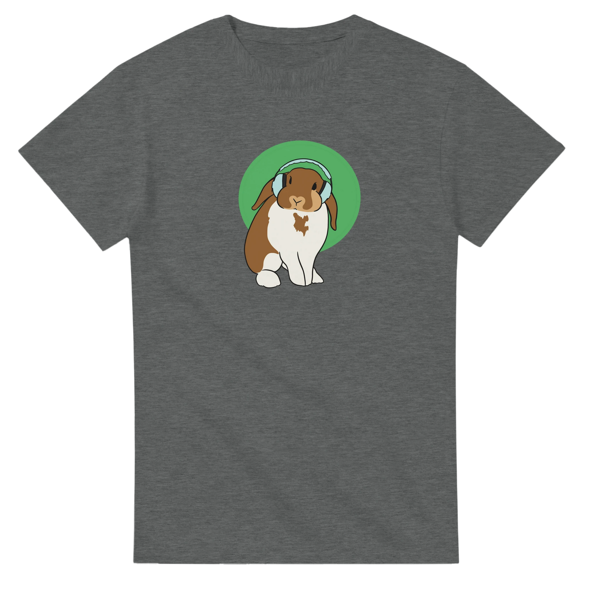 Sensory advocate tee featuring bunny in noise-cancelling headphones by Clara Whittaker, normalizing sensory accommodations

