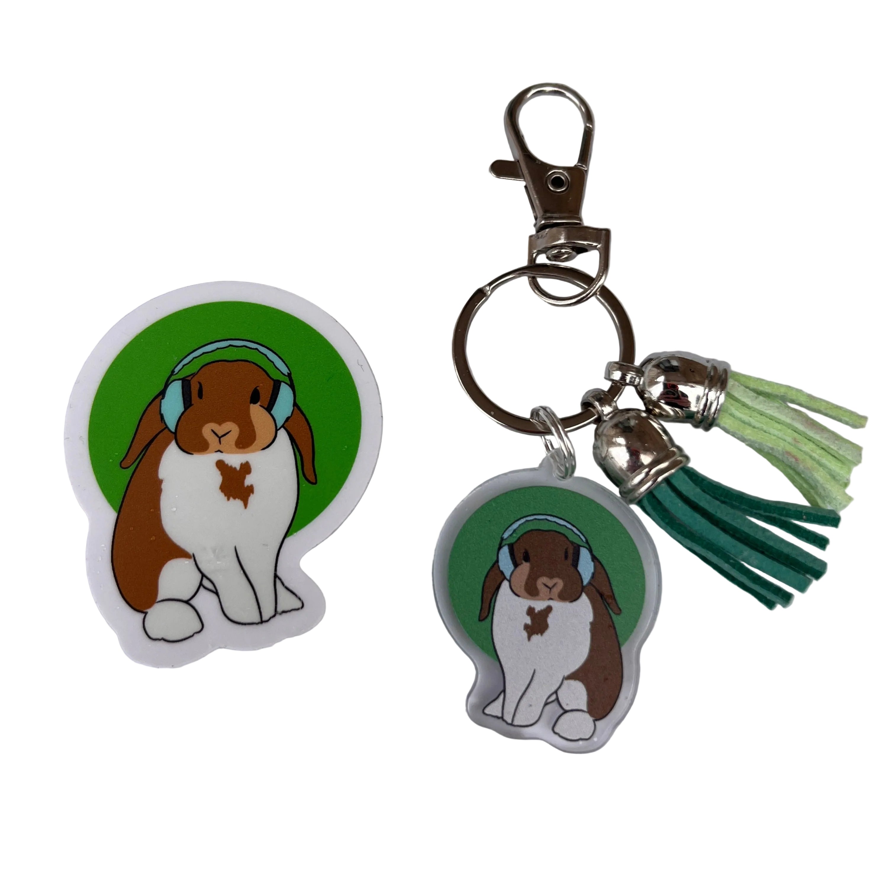 Keychain and Sticker Bunny Combo Pack – GoodOnU.ca