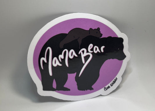 Mama Bear Sticker - Fierce Parent Advocate Waterproof Decal
