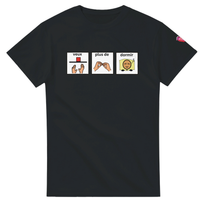 adult want more sleep  / veux plus de dormir  - AAC tees - GoodOnU.ca