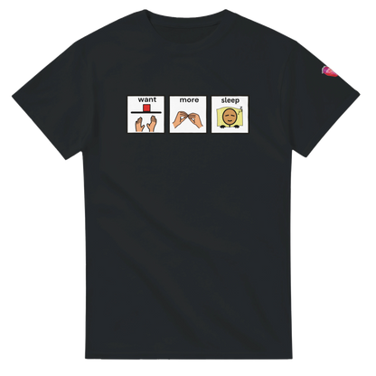 adult want more sleep  / veux plus de dormir  - AAC tees - GoodOnU.ca