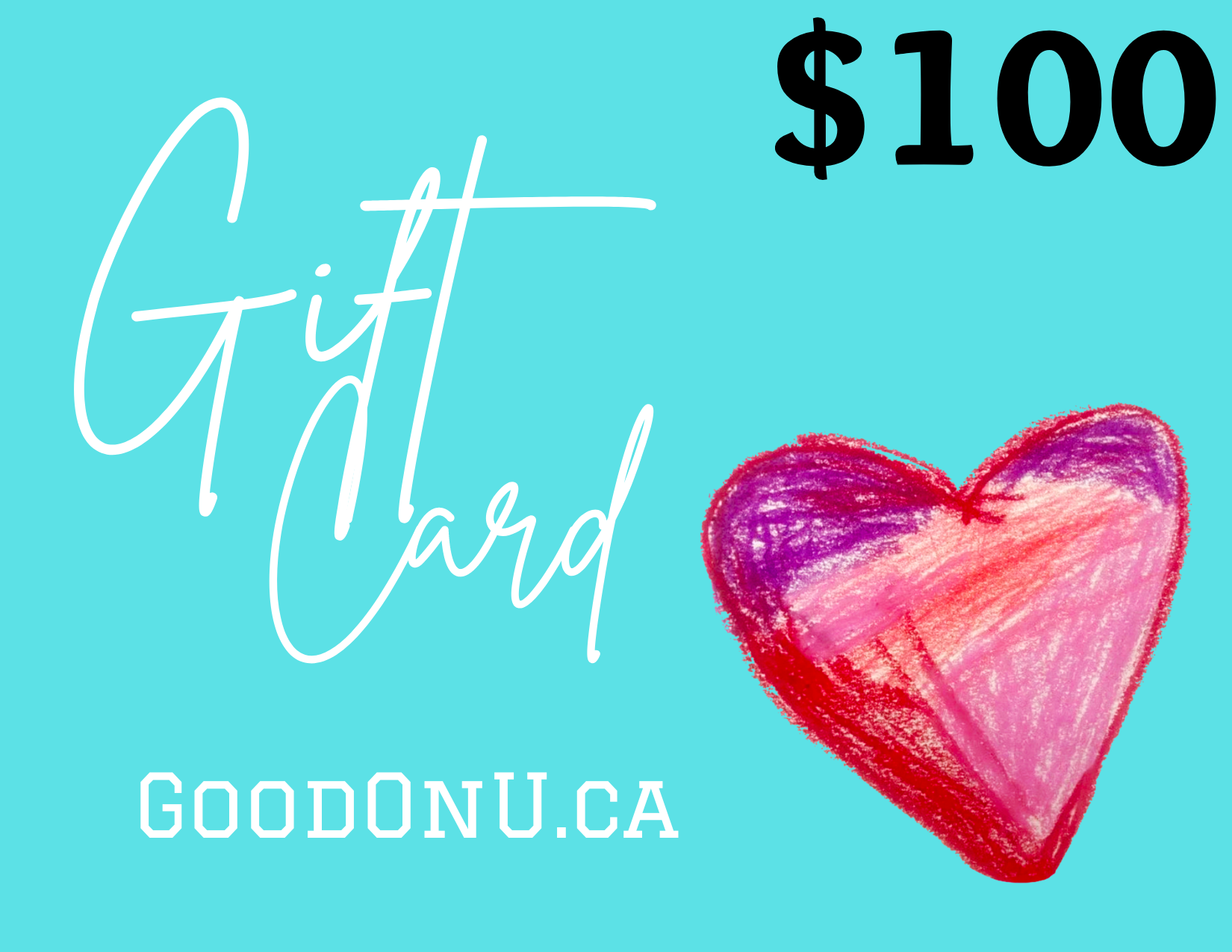 GoodOnU.ca  Gift Card  - Sure to make someone feel GOOD! - GoodOnU.ca