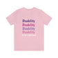 Purple Disability Is not a bad word Unisex  Short Sleeve Tee - GoodOnU.ca