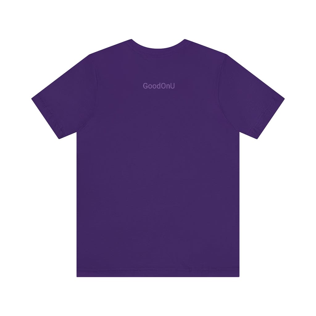 Purple Disability Is not a bad word Unisex  Short Sleeve Tee - GoodOnU.ca