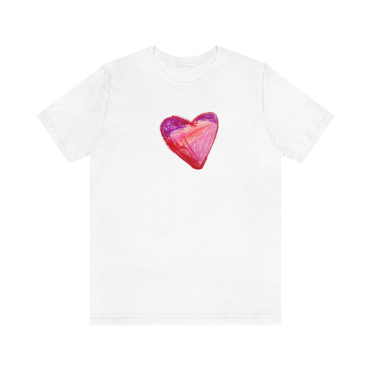 MY HEART all-cotton t-shirt with iconic design by self-advocate artist Ashley Caldwell, celebrating disability pride and love
