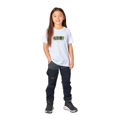 youth, SIGN: peace organic tee, size 4 - 14 - GoodOnU.ca