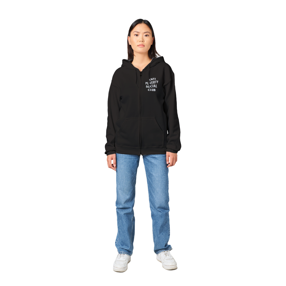 ANTI POVERTY SOCIAL CLUB Classic Unisex Zip Hoodie - GoodOnU.ca