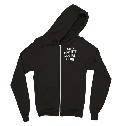 ANTI POVERTY SOCIAL CLUB Classic Unisex Zip Hoodie - GoodOnU.ca