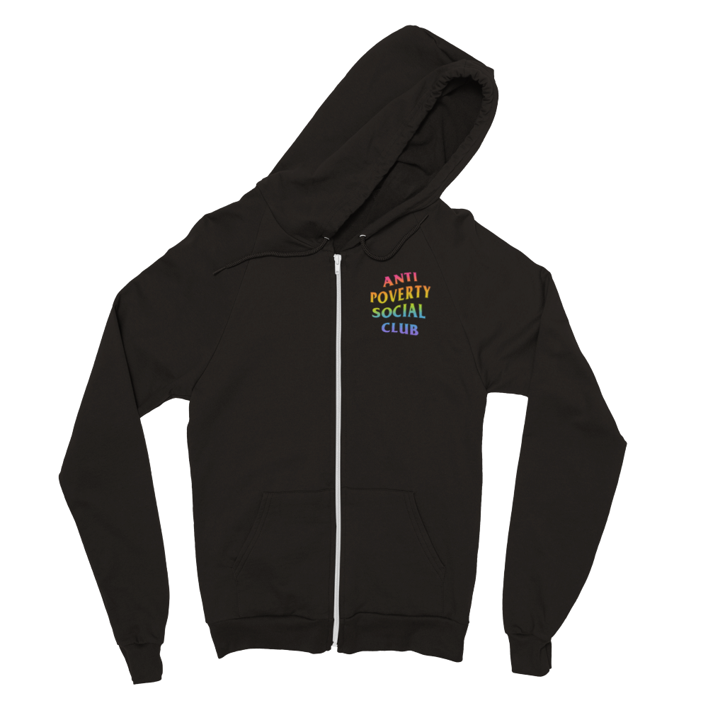 ANTI POVERTY SOCIAL CLUB gender-free zip hoodie  sizes s-3xl - GoodOnU.ca