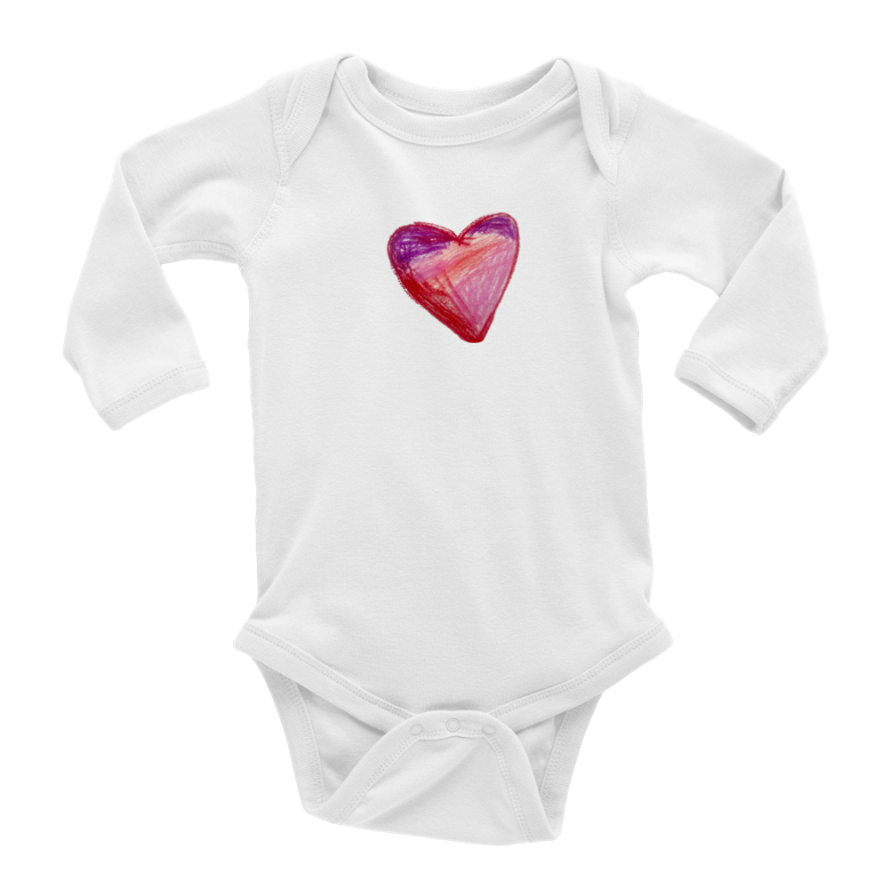 MY HEART BABY long sleeve onesie size newborn - 18m - GoodOnU.ca