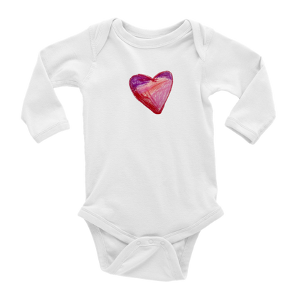 MY HEART BABY long sleeve onesie size newborn - 18m - GoodOnU.ca