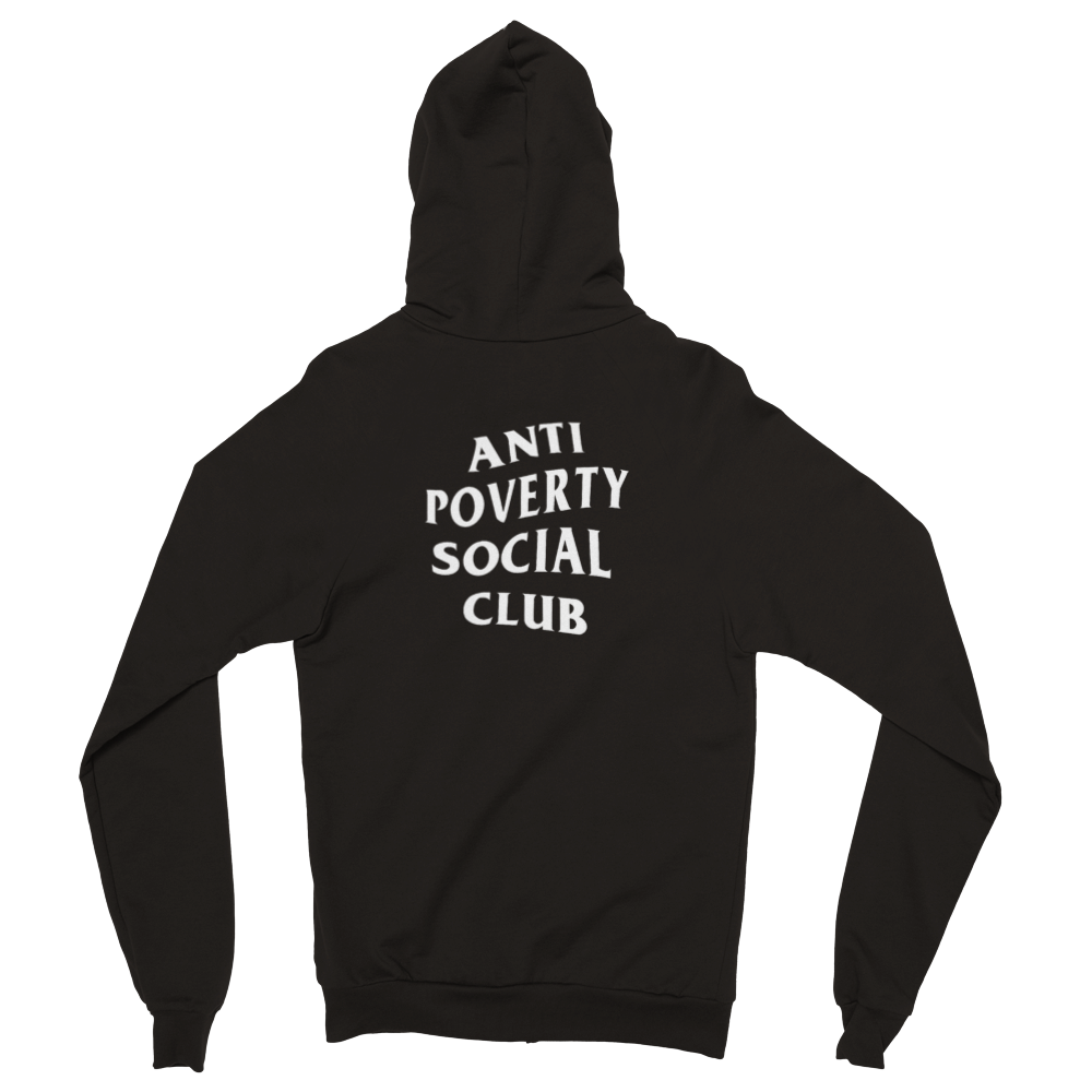 ANTI POVERTY SOCIAL CLUB Classic Unisex Zip Hoodie - GoodOnU.ca