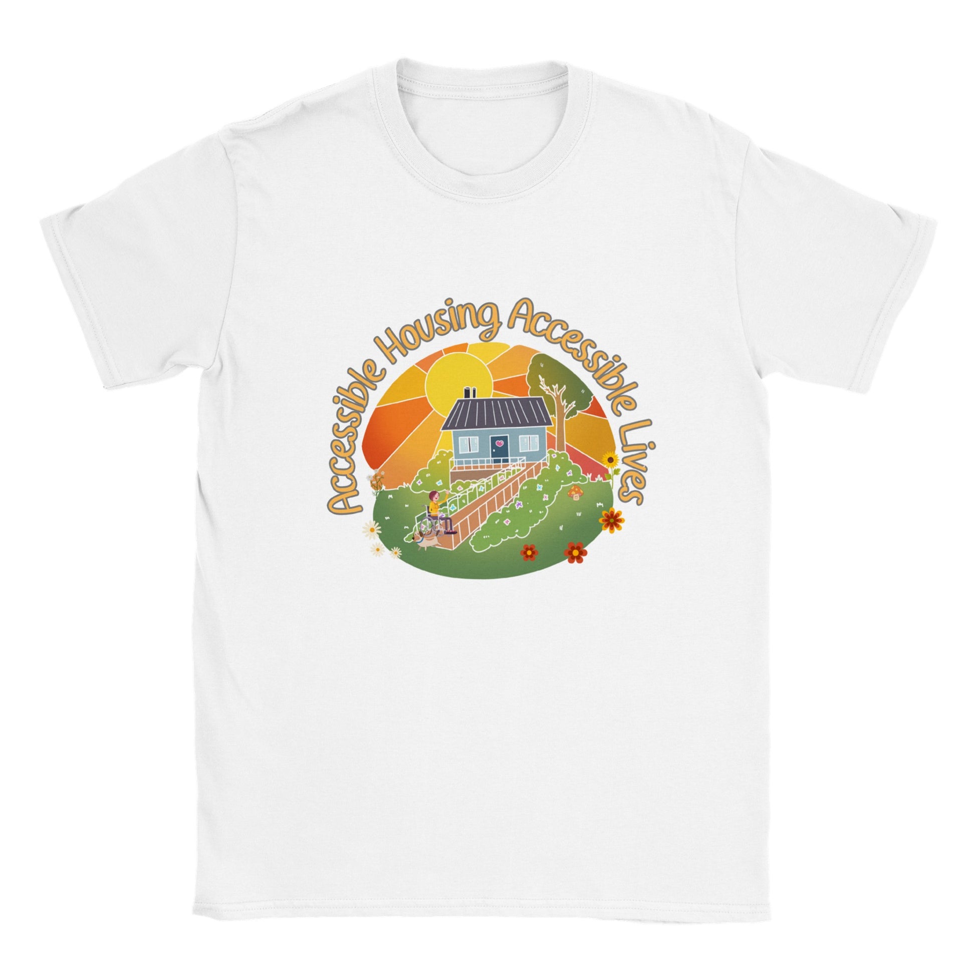 adult ACCESSIBLE HOUSING ACCESSIBLE LIVES Red Shirt Day unisex tee - GoodOnU.ca