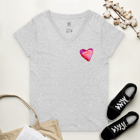 plus size MY HEART upcycled v-neck tee xl-4xl - GoodOnU.ca